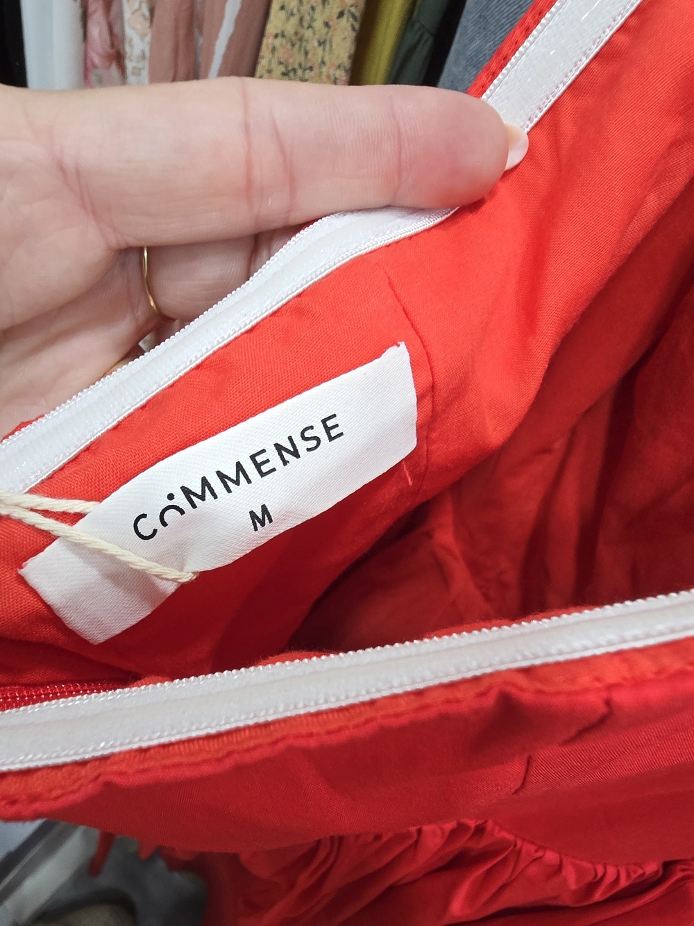 Commense Red Halter Sweetheart-Neck Midi Gown - Picture 7 of 11